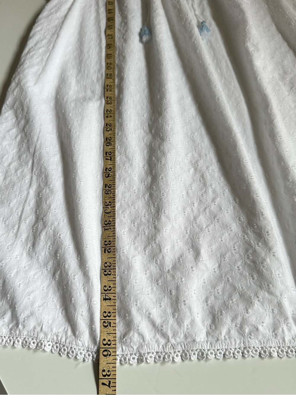 Rachel Ashwell Shabby Chic Nightgown Large White Cotton Embroidered Sleep Dress - Picture 11 of 12